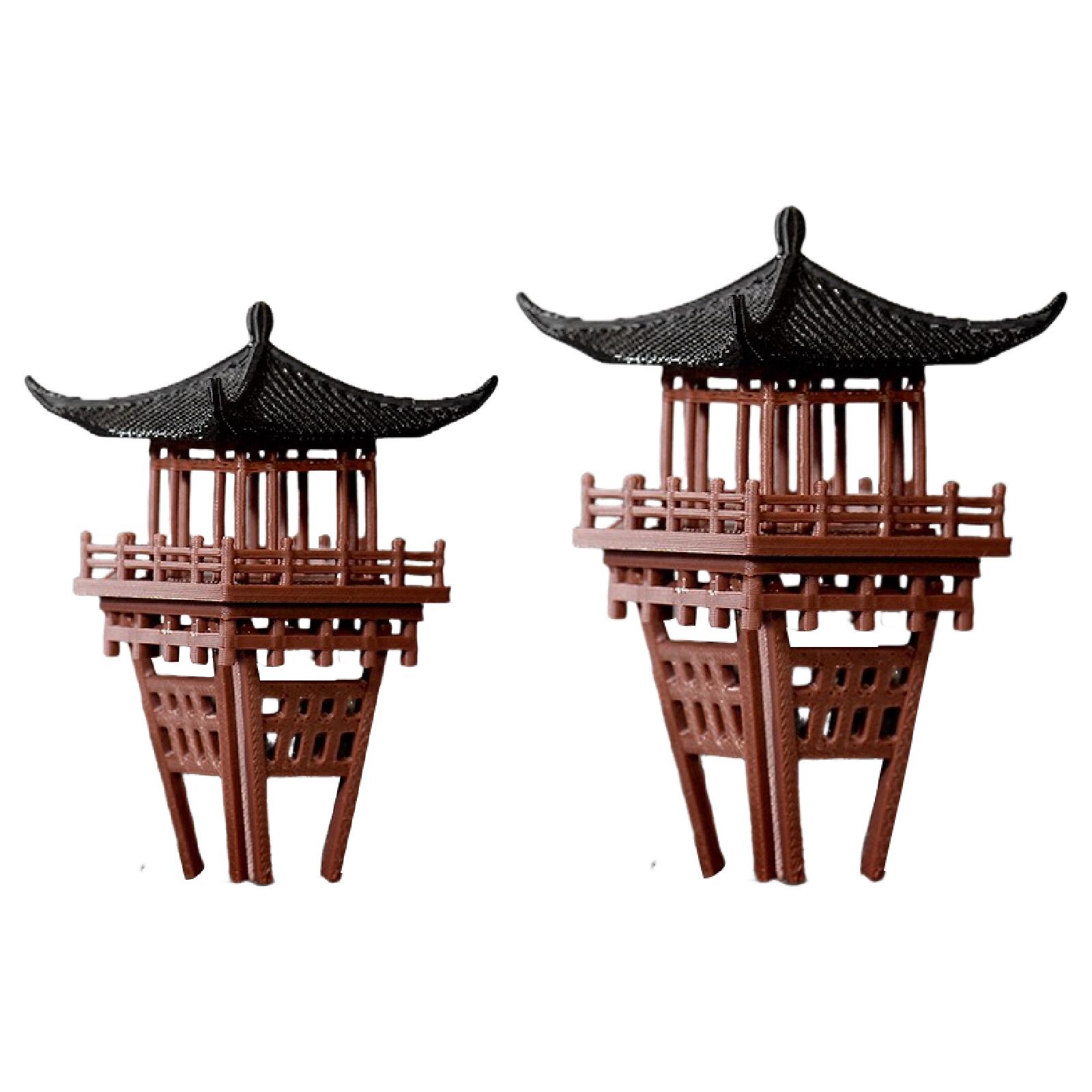 زخرفة جناح صيني مصغر منحوتة حد - مراجعة Bonsai Garden Chinese Garden وسعره